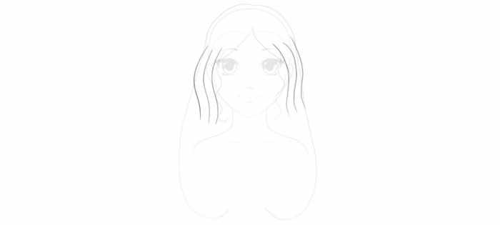 Аниме прически для девушек. Как нарисовать с длинными, короткими волосами, средней длины