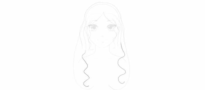 Аниме прически для девушек. Как нарисовать с длинными, короткими волосами, средней длины