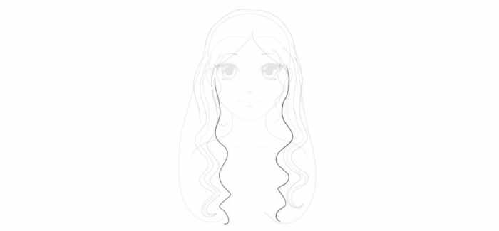 Аниме прически для девушек. Как нарисовать с длинными, короткими волосами, средней длины