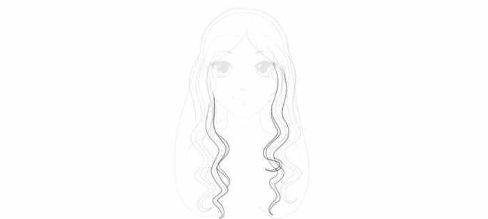 Аниме прически для девушек. Как нарисовать с длинными, короткими волосами, средней длины