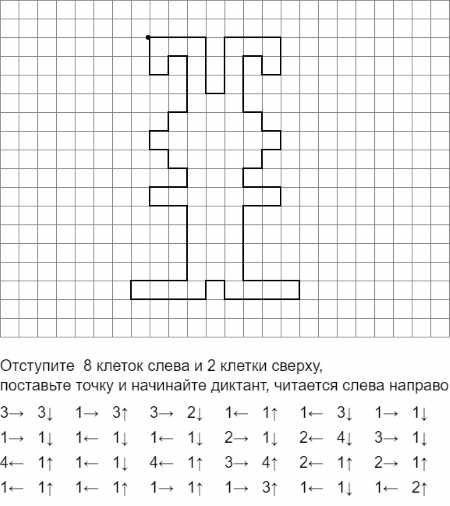 Графические рисунки по клеточкам. Графические диктанты для детей в тетради