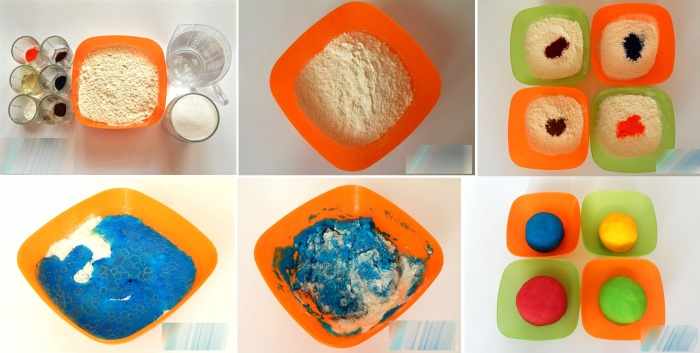Как сделать пластилин из муки, воды и соли, теста, крахмала и бальзама для волос в домашних условиях