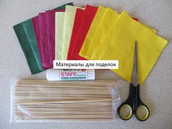 Как сделать цветочки из салфеток своими руками пошагово с фото. Мастер класс