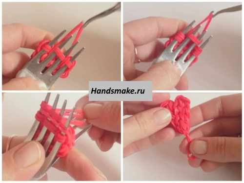 Как сплести из резинок фигурку из Майнкрафта, сова, 3д, на ручку. Плетение на станке, монстр тейл, крючке для начинающих. Видео