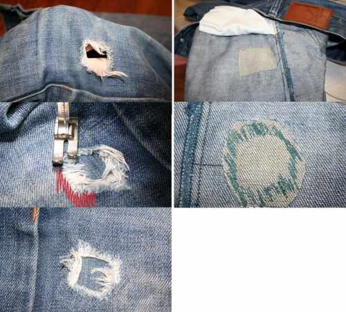 Как заштопать дырку на джинсах вручную, на машинке красиво, с заплаткой и без