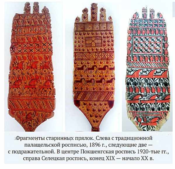 Мезенская роспись. Картинки, рисунки по дереву