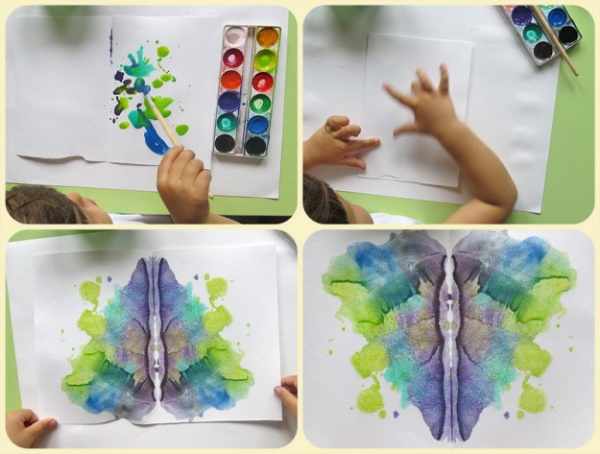 Монотипия техника рисования для детей. Рисунки