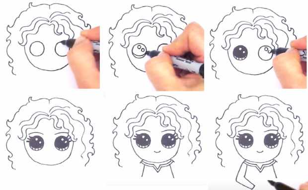 Мультяшные персонажи для срисовки карандашом в скетчбук, в стиле мирби, аниме