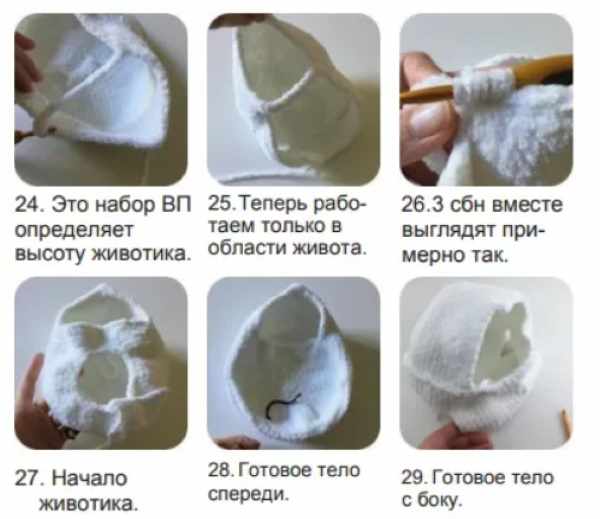 Панда крючком. Схемы, описание из плюшевой пряжи, травки, велюра для начинающих