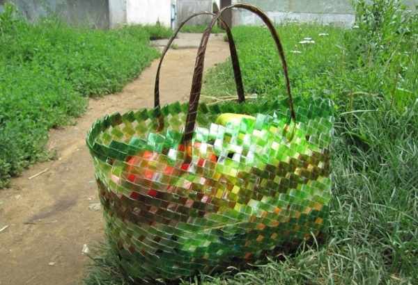 Плетение из пластиковых бутылок для начинающих своими руками