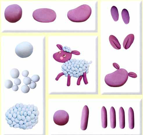 Поделки из пластилина для детей 2-3-4-5-6 лет своими руками пошагово фото-картинки