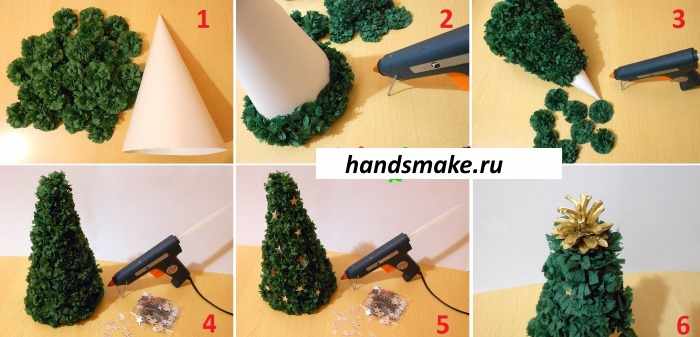 Поделки из бумажных салфеток для детей. Мастер класс пошагово, схемы, фото