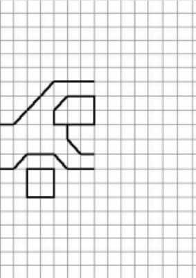 Рисование по клеточкам в тетради для детей 6-7 лет. Сложные схемы, для начинающих