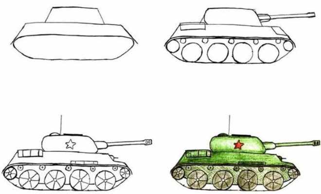 Рисунки на военную тематику для детей 1-2-3-4-5 класса