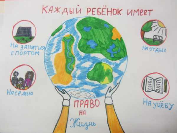 Рисунки на тему «Мои права и обязанности» для детей