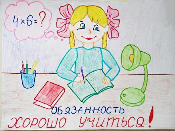 Рисунки на тему «Мои права и обязанности» для детей