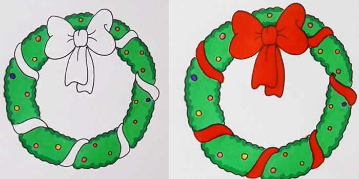 Рождественские рисунки для срисовки для детей