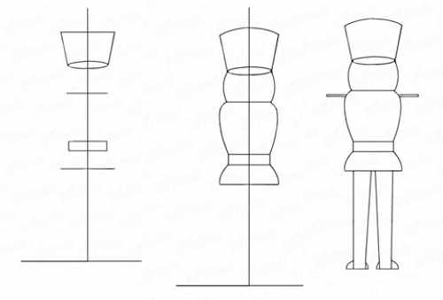Щелкунчик рисунок для детей 1-2-3 класса карандашом по музыке