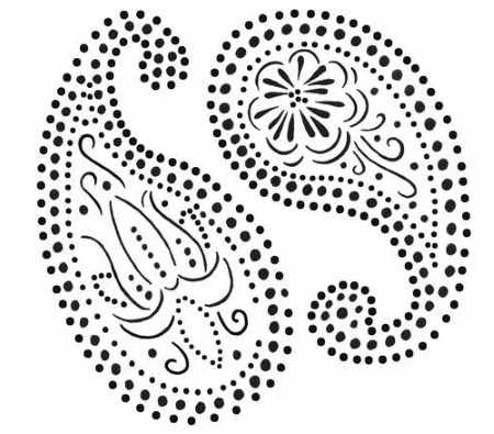 Точечная роспись контурами. Схемы, трафареты для начинающих, геометрические фигуры