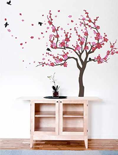 Рисунок веточка сакуры карандашом, красками, гуашью, акварелью для детей