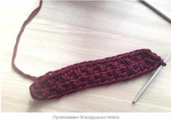 Вязание из трикотажной пряжи крючком. Корзинки, сумки, тапочки пошагово с фото