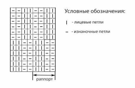 схема вязания шарфа спицами