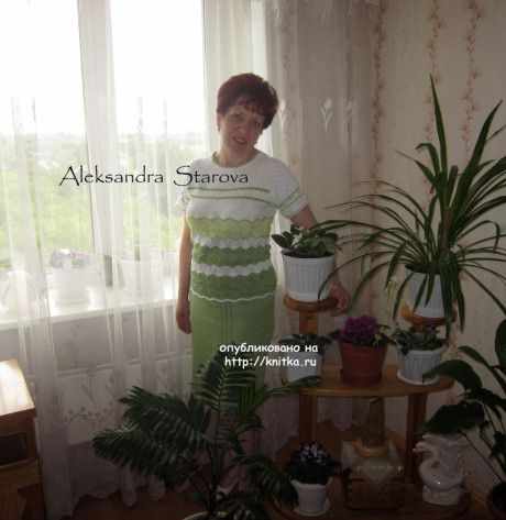 Летняя кофточка спицами