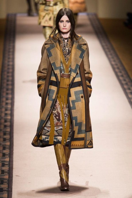 etro - пальто в стиле пэчворк