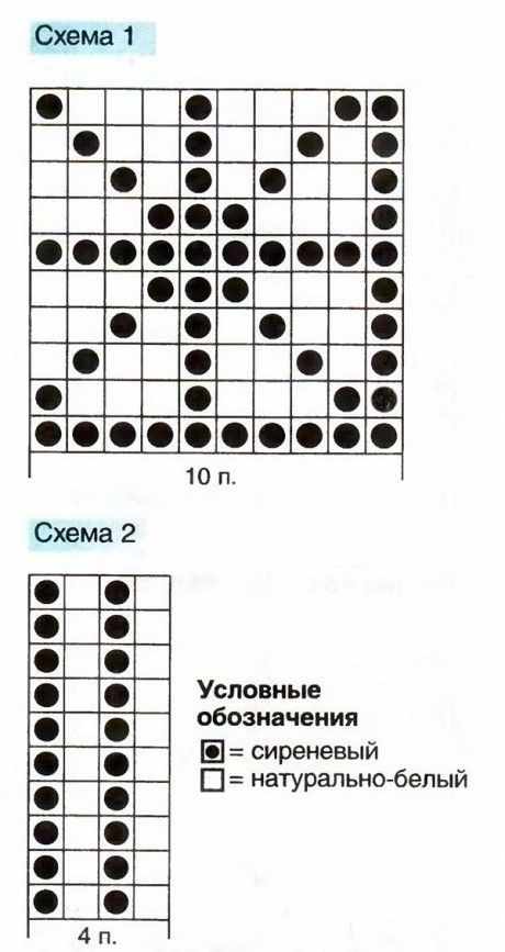 схема узора для носков