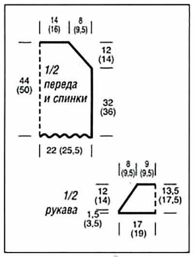 Ажурная схема вязания топа Ажурная схема вязания топа