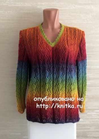 Джемпер женский ажурный от Татьяны Джемпер женский ажурный от Татьяны