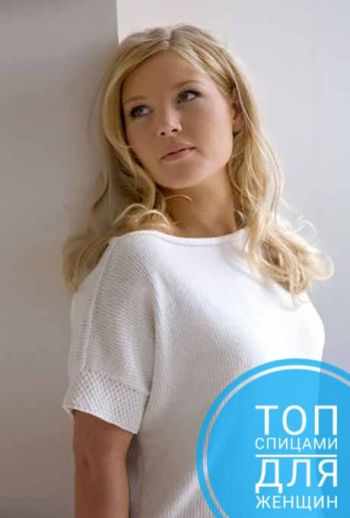 Учимся вязать спицами топы для женщин
