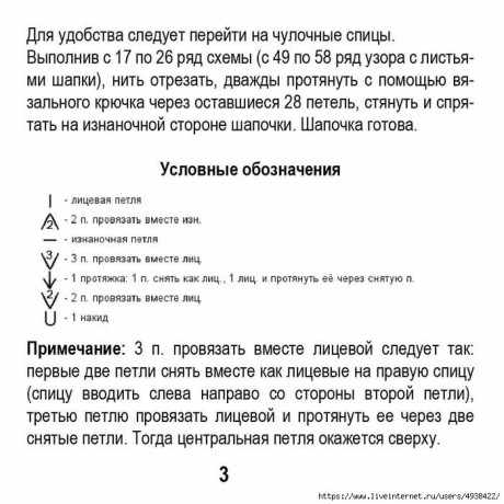 Вязаная шапочка спицами Первые листочки, описание Вязаная шапочка спицами Первые листочки, бесплатное описание 3