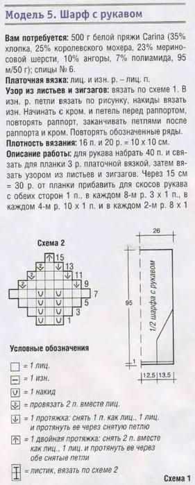 Вяжем белоснежный Шарф - трансформер 