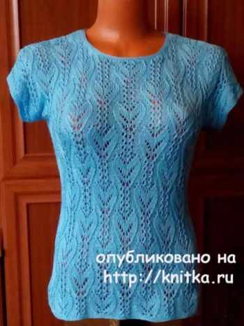 Ажурная кофточка с рукавом кимоно Ажурная кофточка с рукавом кимоно