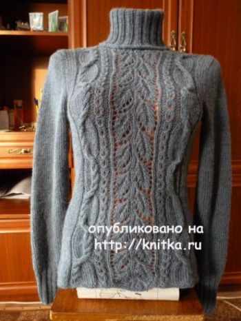 Женский свитер спицами от Марины Ефименко
