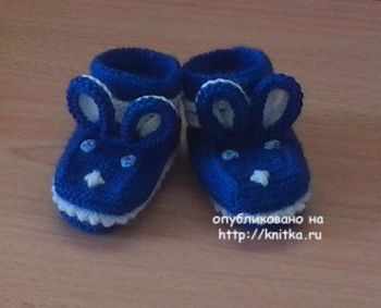 Схема вязания пинеток-зайчиков спицами
