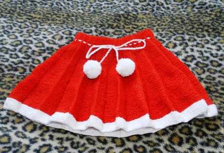 Вяжем спицами плисированную юбку для девочки, мастер - класс!