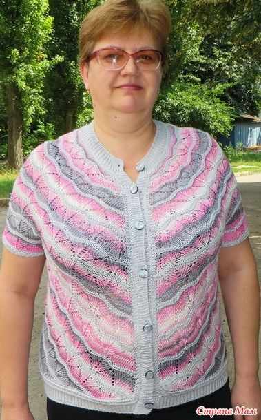 Кофточка спицами из Alize Diva Batik Кофточка спицами из Alize Diva Batik