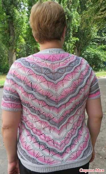 Кофточка спицами из Alize Diva Batik Кофточка спицами из Alize Diva Batik