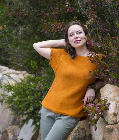 Топ Cesaria спицами для женщин 2