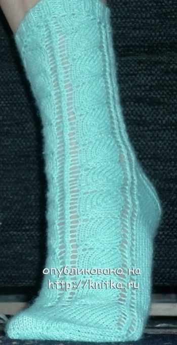 Ажурные носки - работа Инны