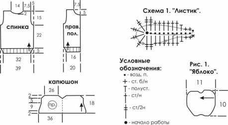 Жилет с капюшоном для девочки
