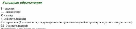 условные обозначения условные обозначения