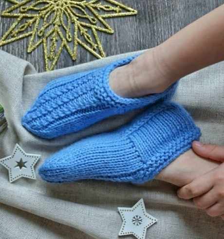 Детские следки спицами