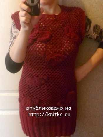 фото вязаного платья