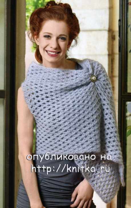 фото ажурной накидки связанной спицами фото ажурной накидки связанной спицами