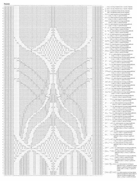 Схема вязания джемпера Соловей
