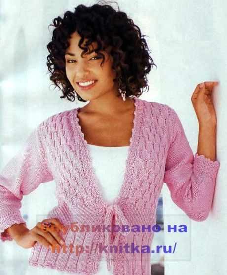 жакет спицами