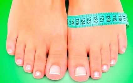 Как измерить объем стопы